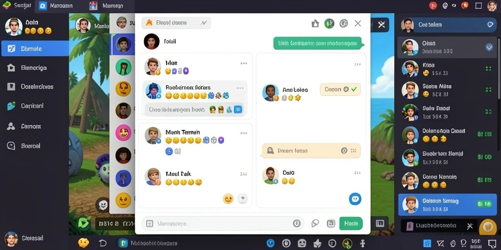 Fitur chat untuk berinteraksi dengan pemain lain secara real-time.