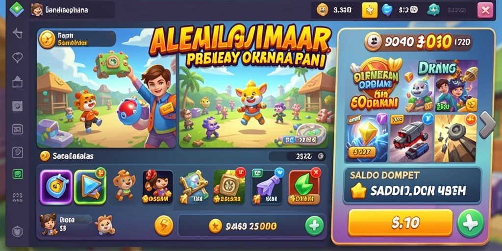Menunjukkan momen seru saat pemain meraih kemenangan besar.